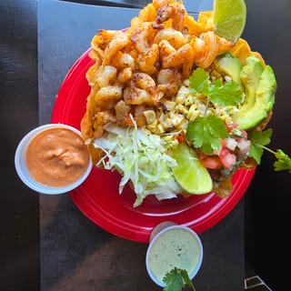 Seafood Tostada