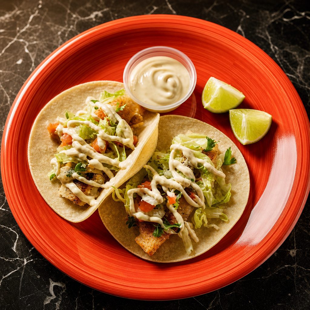 Seafood Tacos.